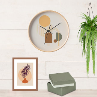 Aesthetic Boho - Acryl Wanduhr Boho Style Clock