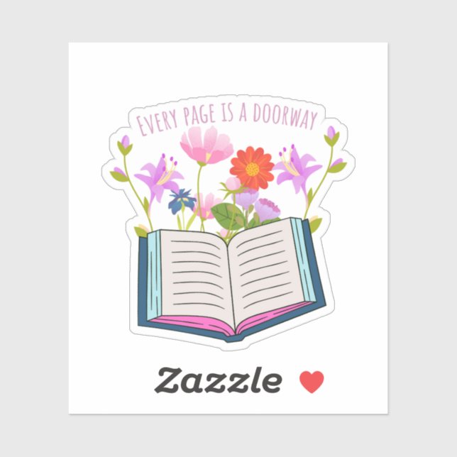 Aesthetic Book Quote Sticker  (Sheet)