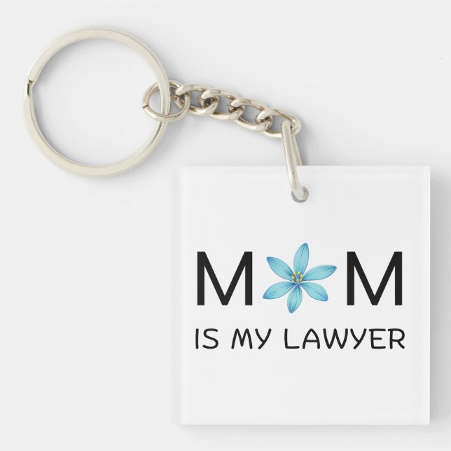 Aesthetic Botanical Design women's classic acrylic Keychain (Front)