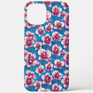 Aesthetic botanical orchid design for women gift iPhone 12 pro max case