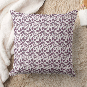Aesthetic Botanical pattern Throw Pillow