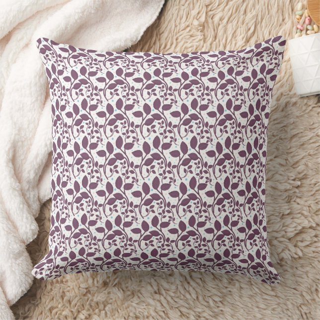 Aesthetic Botanical pattern  Throw Pillow (Blanket)