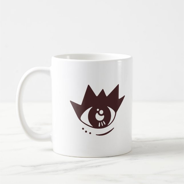 Aesthetic Brown Eye Coffee Mug (Left)