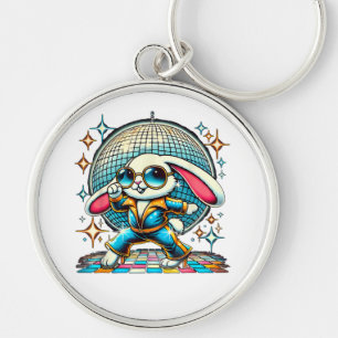 Aesthetic Bunny Disco Keychain