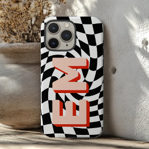 Aesthetic chequerboard Trendy Monogram iPhone 16 Pro Max Case