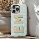 Aesthetic chequerboard Trendy Monogram iPhone 16 Pro Max Case<br><div class="desc">Introducing the iPhone 16 Pro Max Case with a stylish, aesthetic chequerboard pattern that elevates your phone's look. This premium case is personalized with two trendy initials—perfect for showcasing your first and last name in a modern, sleek design. The chequerboard pattern adds a touch of boldness, making your device stand...</div>