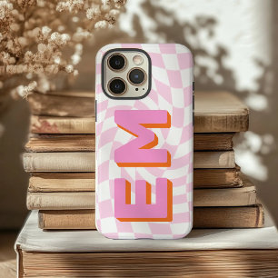 Aesthetic chequerboard Trendy Monogram iPhone 16 Pro Max Case