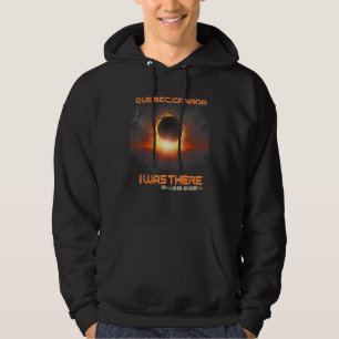 Aesthetic Cityscape Total Solar Eclipse 2024 Quebe Hoodie