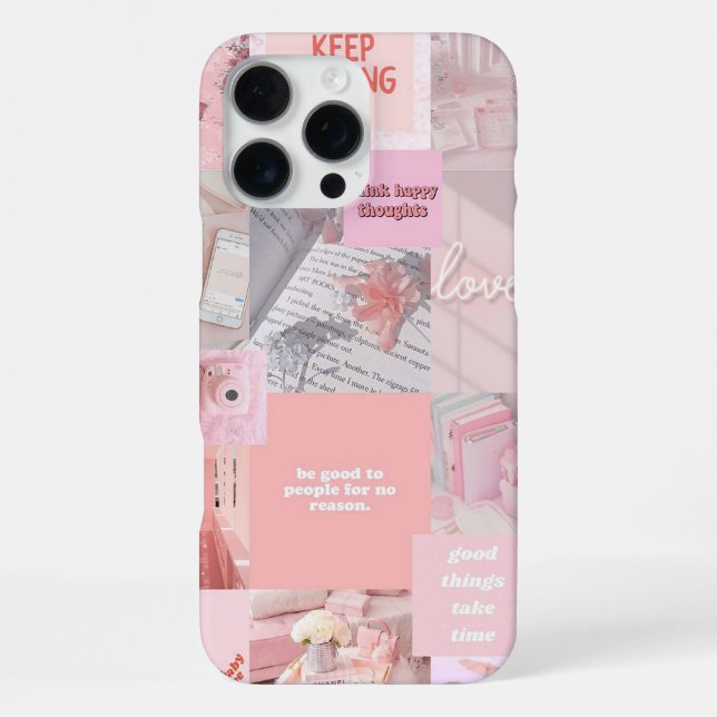 Aesthetic Collage iPhone Case (Back)