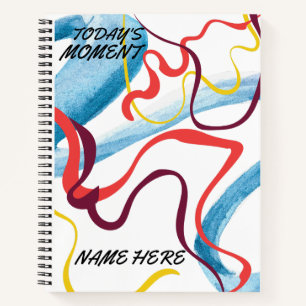 Aesthetic colorful hardcover notebook 