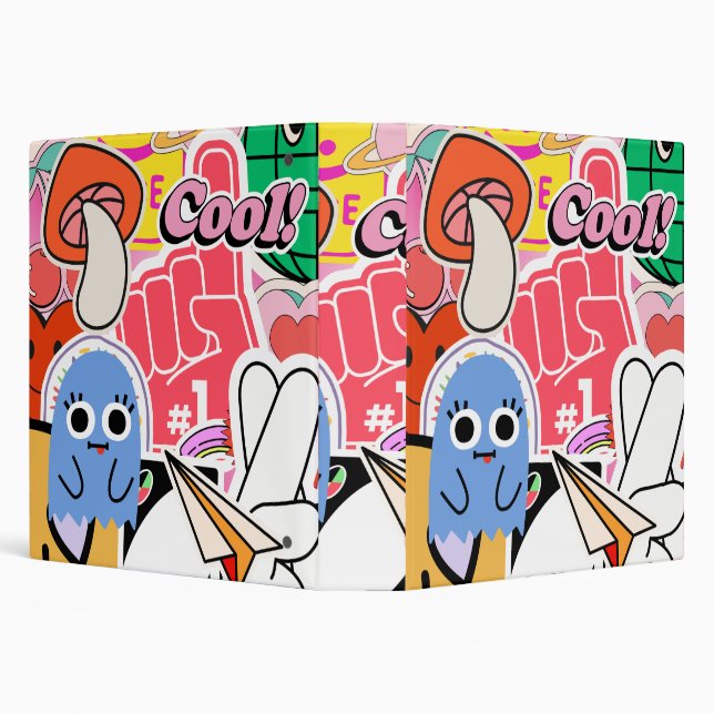 Aesthetic Cool Y2K Sticker Binder (Background)