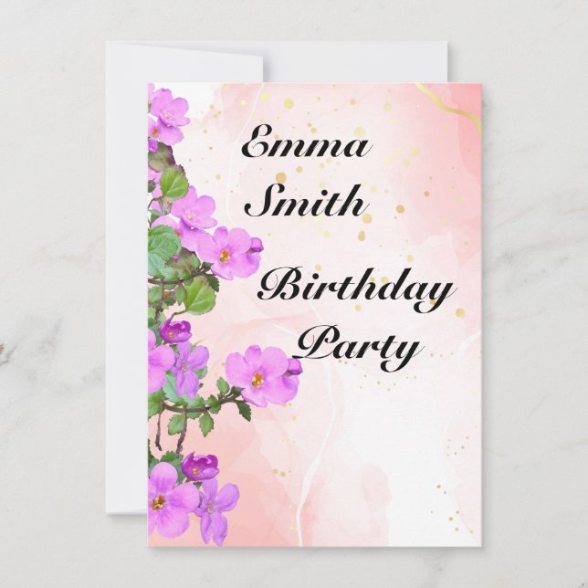 aesthetic cottagecore  invitation (Front)