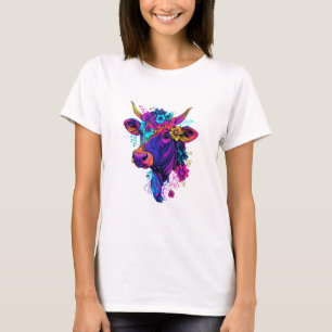 Aesthetic Cow Graphic Cute Cow Women Girls _1 T-Shirt