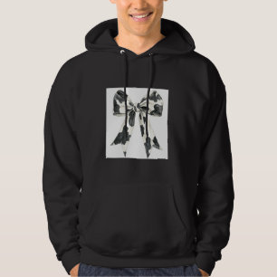 Aesthetic Cow Print Bow  Cow Print black and white Hoodie