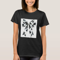 Aesthetic Cow Print Bow Cow Print black and white
