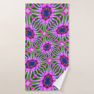 Aesthetic Daisy Pattern Bath Towel