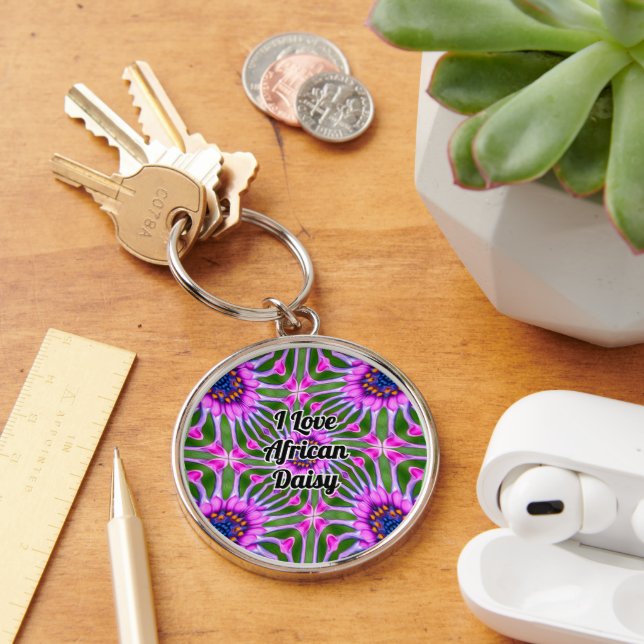 Aesthetic Daisy Pattern Keychain (Desk)