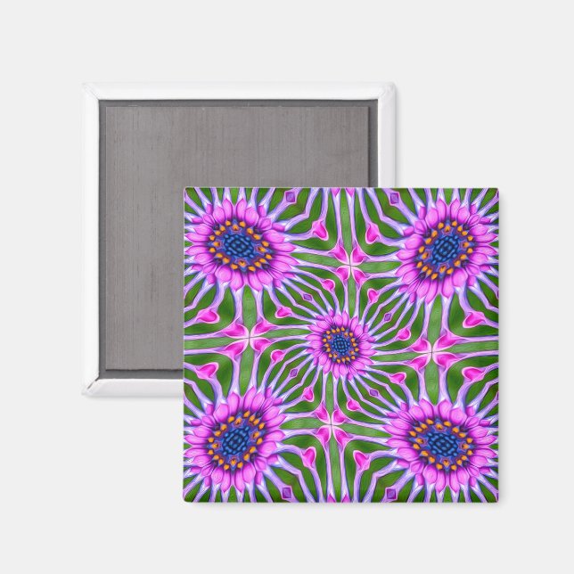 Aesthetic Daisy Pattern Magnet (Front/Back)