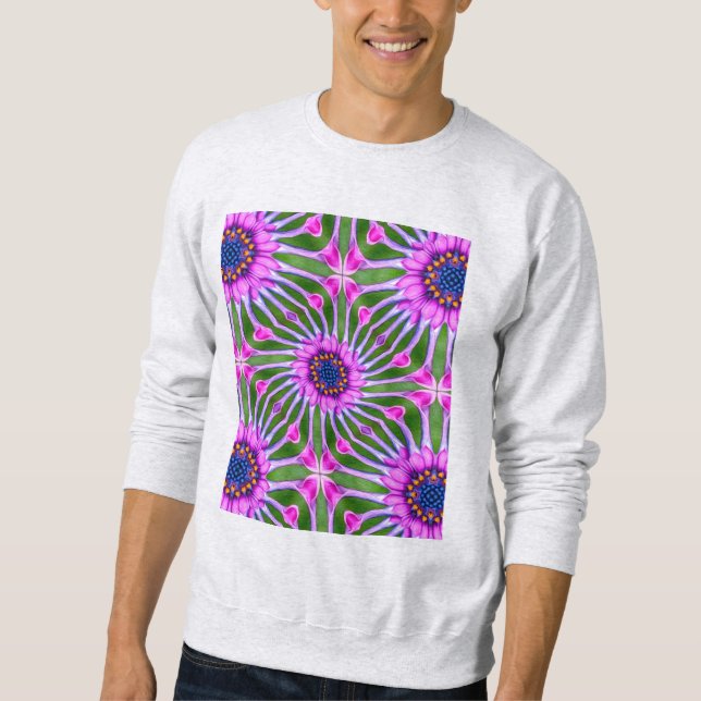 Aesthetic Daisy Pattern Sweatshirt (Front)