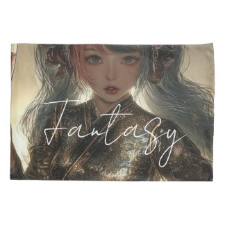 Aesthetic / Dark Fantasy Girl Pillowcase