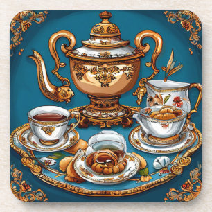 Aesthetic Drink Coaster   Cozy Tea Lover Gift Idea