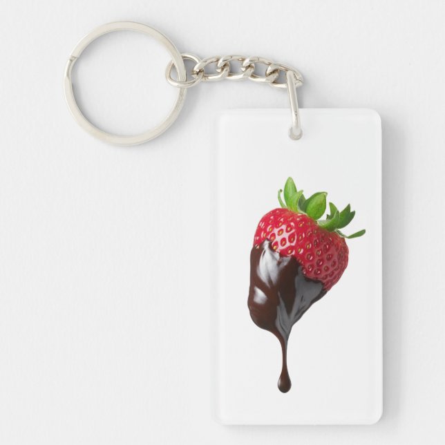 Aesthetic Dripping Chocolate Keyring (Front)