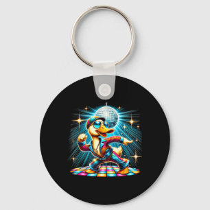 Aesthetic Duck Disco Dancer Keychain