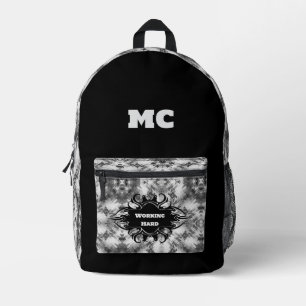 Aesthetic Elegant Abstract Ethnic Printed Backpack