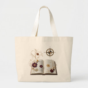 Aesthetic Enchanted Bookworm Jumbo Tote Bag