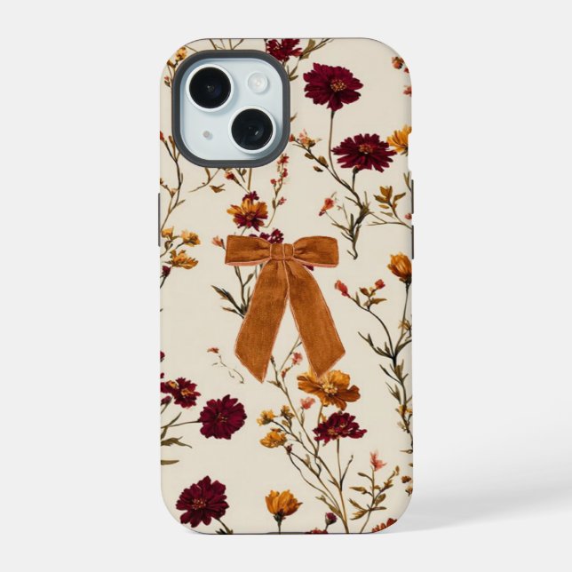 aesthetic fall vibe phone case (Back)