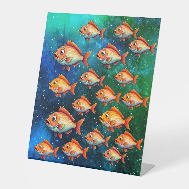 Aesthetic Fishing Gift Pedestal Sign (Front)