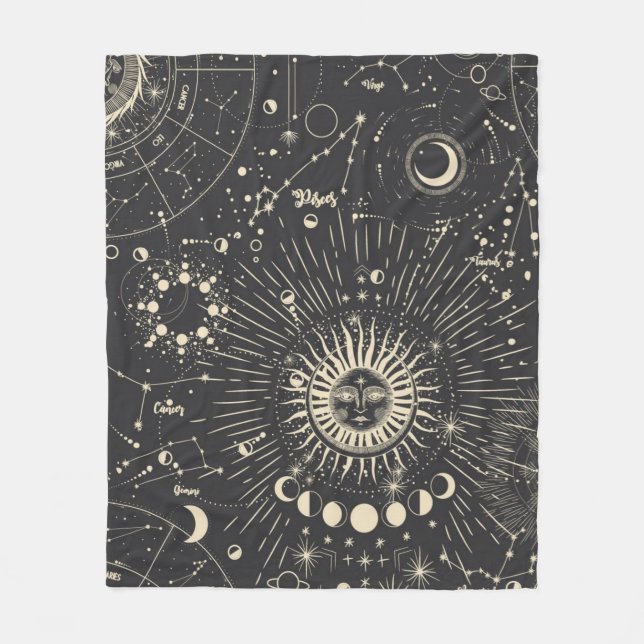 Aesthetic  fleece blanket (Front)