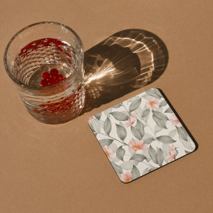 Aesthetic floral  coaster
