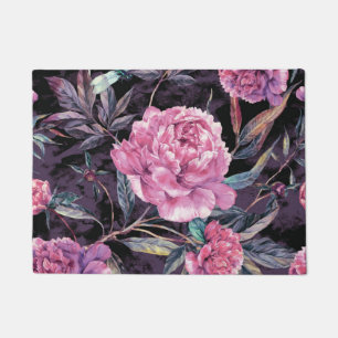 Aesthetic floral doormat