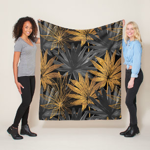 Aesthetic floral  fleece blanket