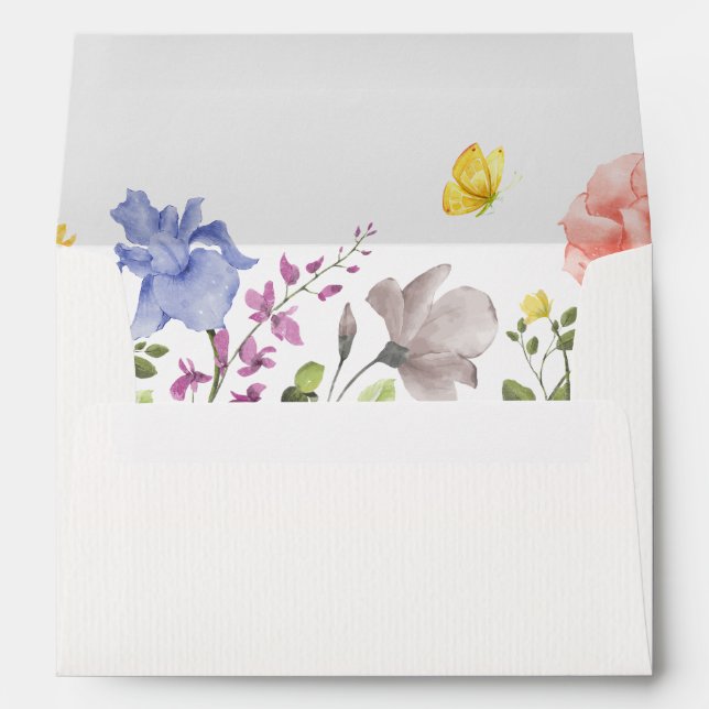 Aesthetic floral garden envelope (Back (Bottom))