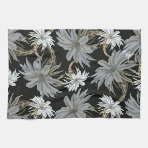Aesthetic floral kitchen towel