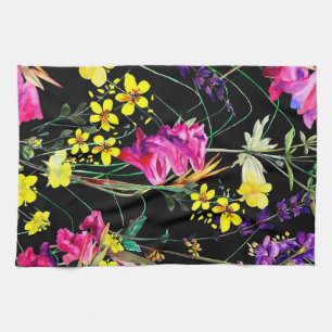 Aesthetic floral  kitchen towel