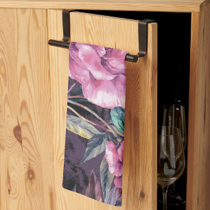Aesthetic floral  kitchen towel