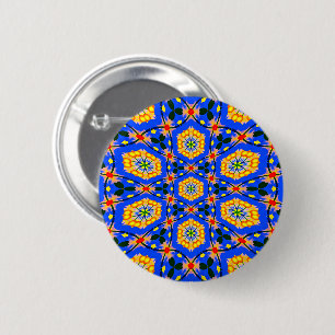 Aesthetic Floral Pattern 2 Inch Round Button
