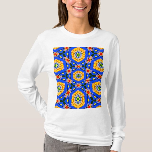 Aesthetic Floral Pattern T-Shirt (Front)
