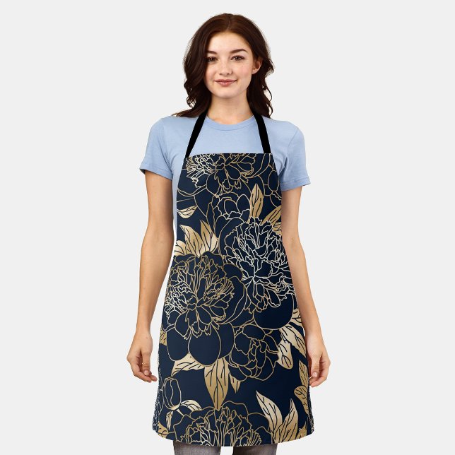 Aesthetic Floral seamless pattern   Apron (Creator Uploaded)