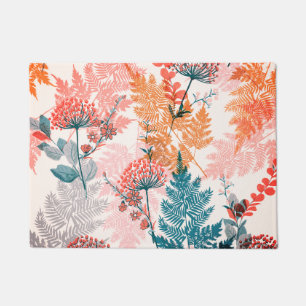 Aesthetic Floral seamless pattern   Doormat