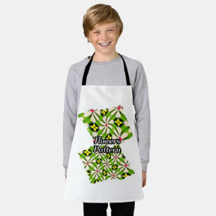Aesthetic Flowers Pattern Apron