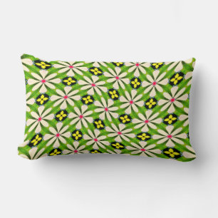 Aesthetic Flowers Pattern Lumbar Pillow