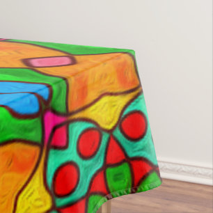 Aesthetic Flowers Pattern Tablecloth