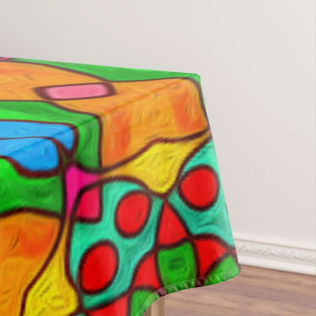 Aesthetic Flowers Pattern Tablecloth (In Situ)