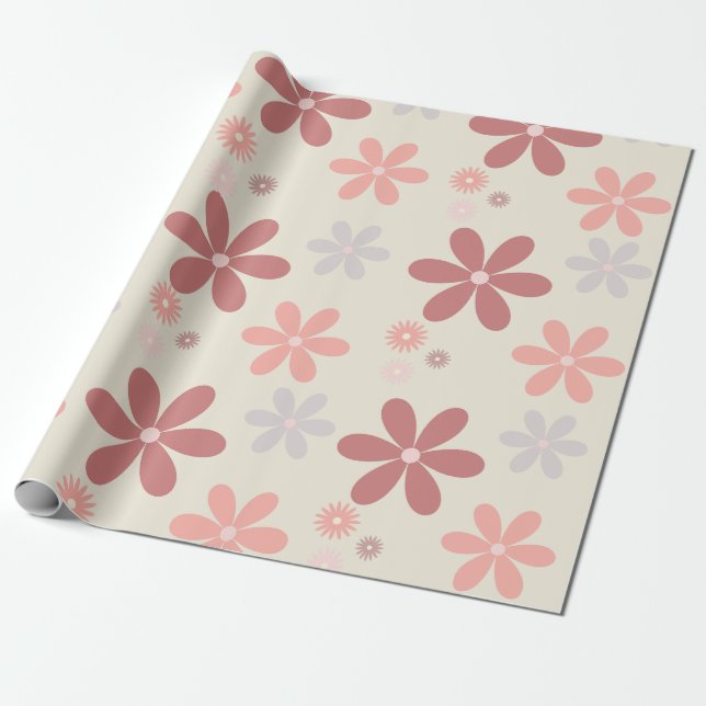 aesthetic flowers  wrapping paper (Unrolled)