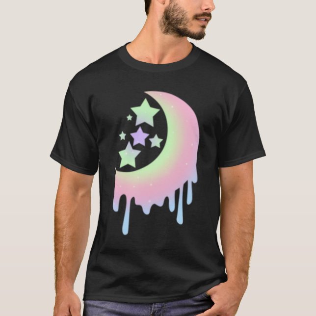 Aesthetic For Pastel Moon Goth T-Shirt (Front)