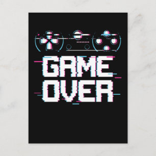 Aesthetic Gaming Vaporwave Controller Gamer Postcard